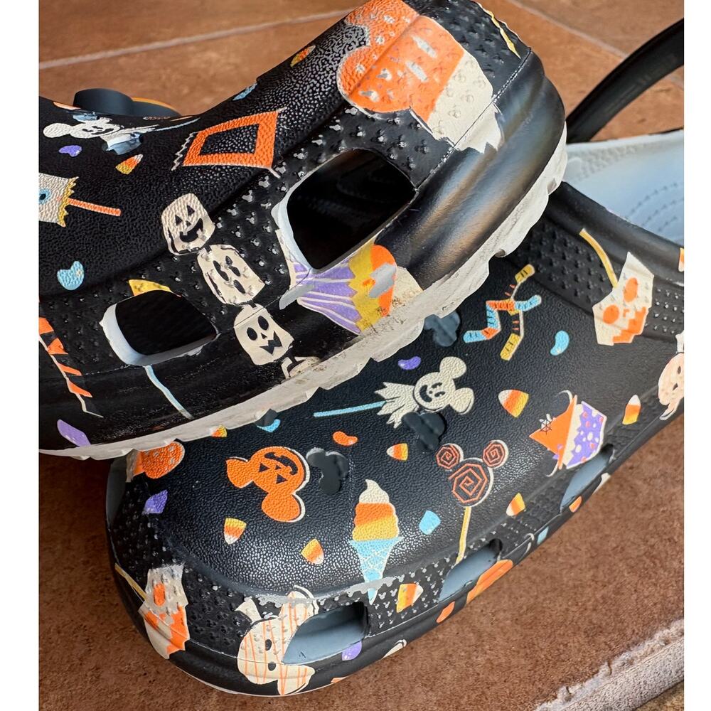Crocs Disney X Halloween Crocs Clogs Cute Cartoon Colorful Micky Mouse W 9 M 7 - Picture 10 of 13